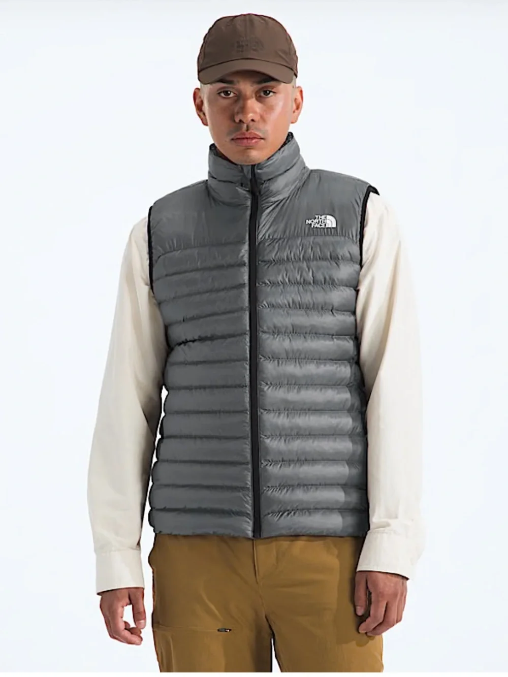 The North Face Men’s Medium Terra Peak Vest Puffer NWT Insulated Grey Warm